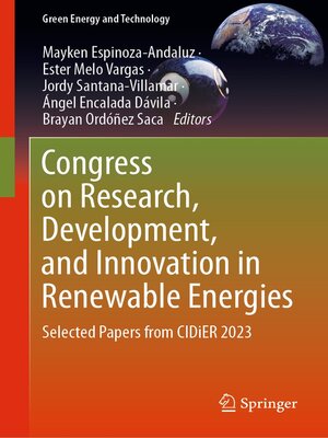cover image of Congress on Research, Development, and Innovation in Renewable Energies